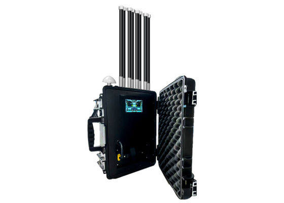 Mobile backpack drone threat monitor — 1km detection, compliance certification