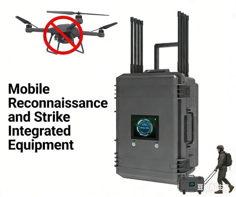 Mobile anti-drone reconnaissance and strike system (frequency band customizable)