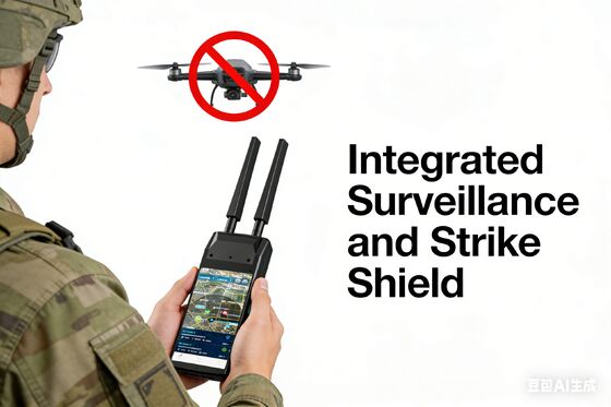 Real-time reception of handheld 2.4GHz and 5.8GHz drone detection signals
