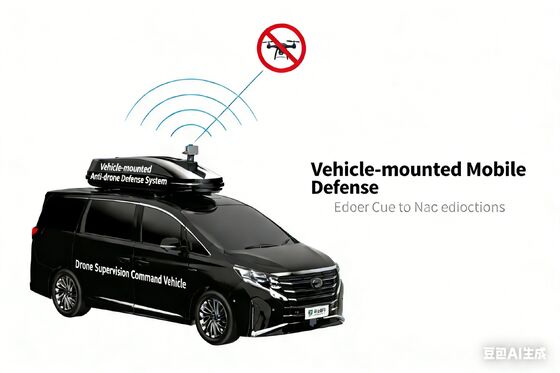 Vehicle-mounted mobile 8km detection integrated drone defense equipment